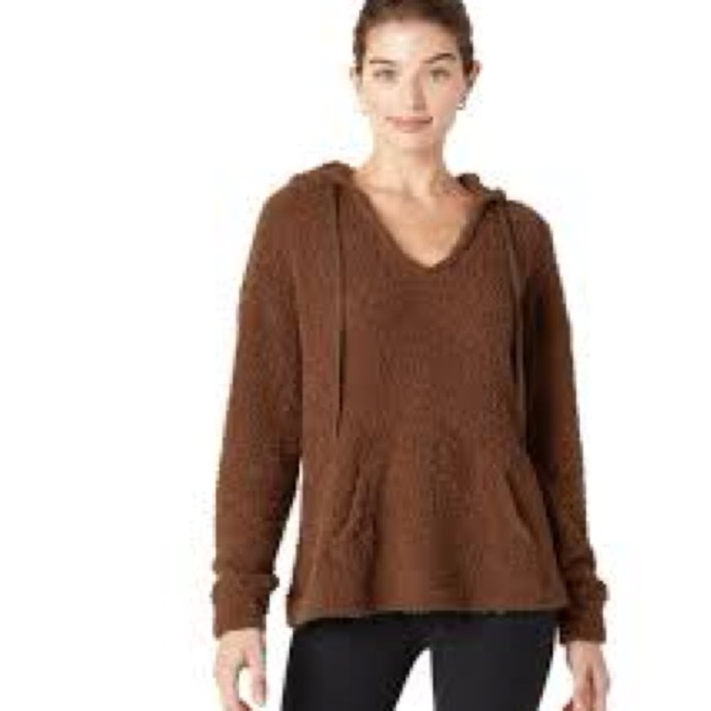 Beyond Yoga Cloud Cover Hoodie in a brown color